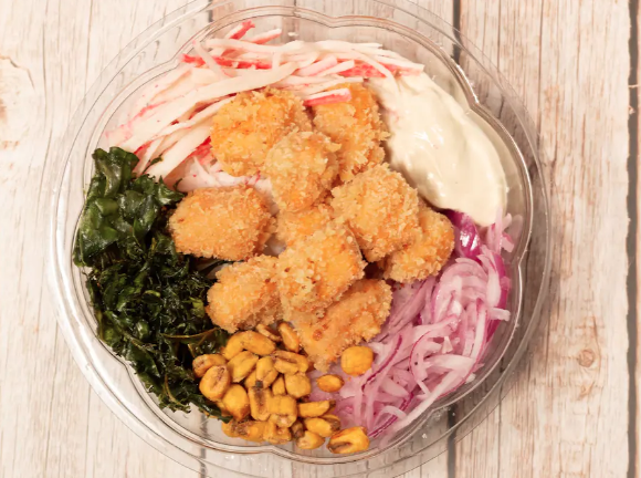 Poke de Salmão Empanado